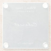  leisteen Onderzetter van glaswijn (Achterkant)