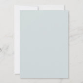 Leisteen Perzik Aquarel Bruiloft Kaart (Achterkant)