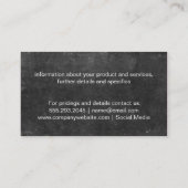 Leisteen Textuur Visitekaartje (Achterkant)