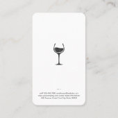 Leisteen voor wijnfles en opener visitekaartje (Achterkant)