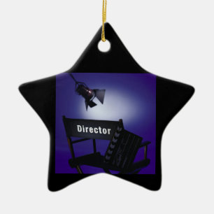 Leisteen, voorzitter en schijnwerpers van de direc keramisch ornament