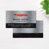 Leisteen | Vuurmes | Chef | Metaal Visitekaartje (Bureau)