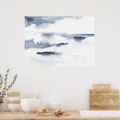 Leisteen Waterverf Abstract Poster (Keuken)