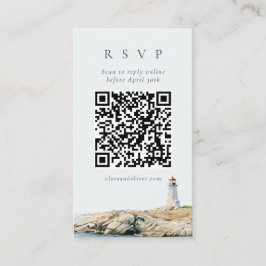 Leisteenavigatie Schrift Vuurtoren Huwelijks QR RS Informatiekaartje