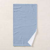 Leisteenblauw zilver wit geometrische cirkels bad handdoek (Handdoek)