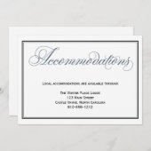 Leisteenblauwe Trouwaccommodatie Bijlagekaart Kaart (Voorkant / Achterkant)