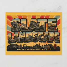 Leisteenlandschap van Noordwest Wales UNESCO Werel Briefkaart