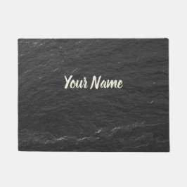 Leistegglittering Achtergrond zwarte schaliegastex Deurmat