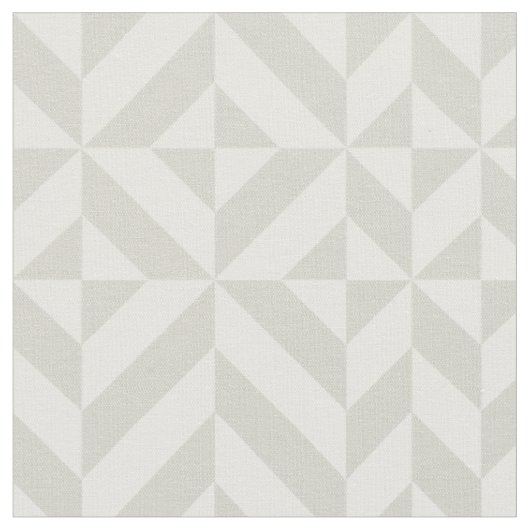 Leistgrijs geometrisch decoderingspatroon stof (Close Up)