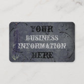 Leistgrijs, pastelveren, scheurtjes op een visitekaartje (Achterkant)