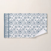 Leistgrijze blauwe cirkelvormig ventilatormodel — bad handdoek (Handdoek)