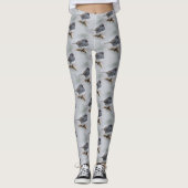 Leistkleurige donkergeoogste Junco op de perenboom Leggings (Voorkant)