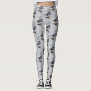 Leistkleurige donkergeoogste Junco op de perenboom Leggings