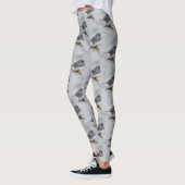 Leistkleurige donkergeoogste Junco op de perenboom Leggings (Links)