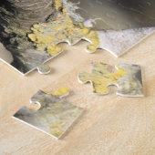 Leistkleurige donkergeoogste Junco op de perenboom Legpuzzel (Zijkant)