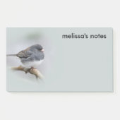 Leistkleurige donkergeoogste Junco op de perenboom Post-it® Notes (Voorkant)