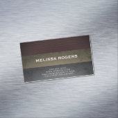 Leistkleursloten voor kunstleder magnetisch visitekaartje (Voorbeeld)