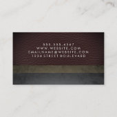 Leistkleursloten voor kunstleder visitekaartje (Achterkant)