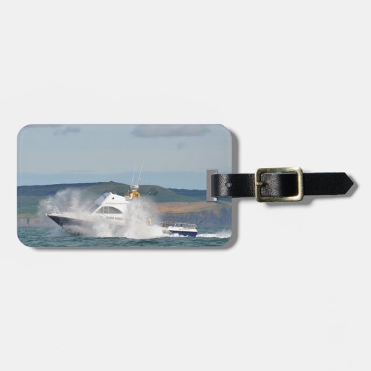 Leisure Vissen Boat Bagagelabel (Voorkant horizontaal)