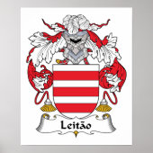 Leitao Family Crest Poster (Voorkant)