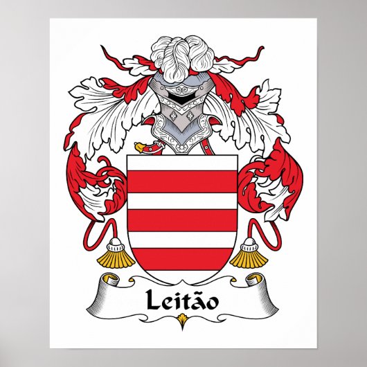 Leitao Family Crest Poster (Voorkant)