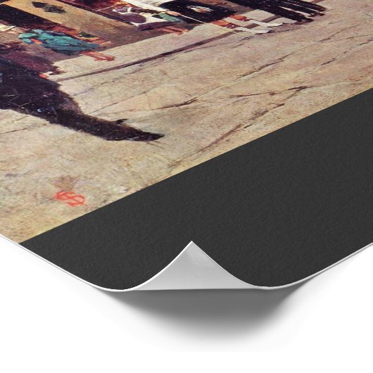 Leith by Signorini Telemaco (Beste kwaliteit) Poster (Hoek)