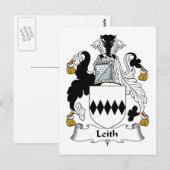 Leith Family Crest Briefkaart (Voorkant / Achterkant)