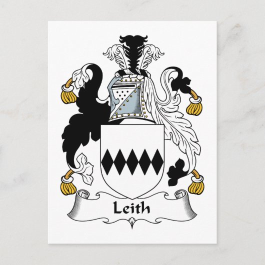 Leith Family Crest Briefkaart (Voorkant)