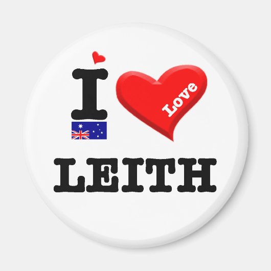 LEITH - I Love Magneet (Voorkant)