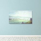 Leith, met Kirkaldy aan de kust van Fifeshire Canvas Afdruk (Insitu (Houten vloer))
