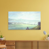 Leith, met Kirkaldy aan de kust van Fifeshire Canvas Afdruk (Insitu (Woonkamer))