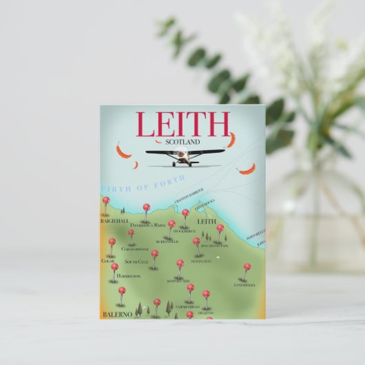 Leith Scotland  stijlkaart (Staand voorkant)