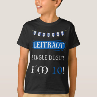 Leitraot Enkele cijfers Ik ben 10 T-shirt