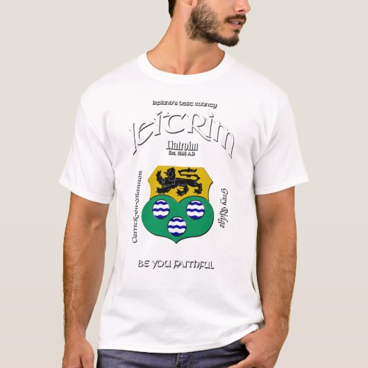 Leitrim Ireland Crest T-Shirt (Voorkant)
