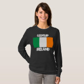 Leixlip, Ierland met Ierse vlag T-shirt (Voorkant volledig)