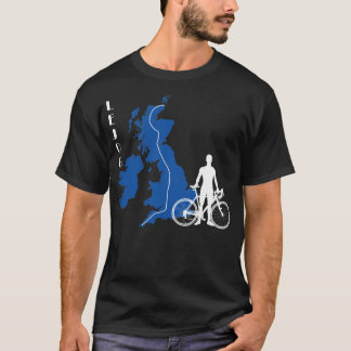 LEJOG Lands End to John O'Groats (Bluewhite) Fitte T-shirt