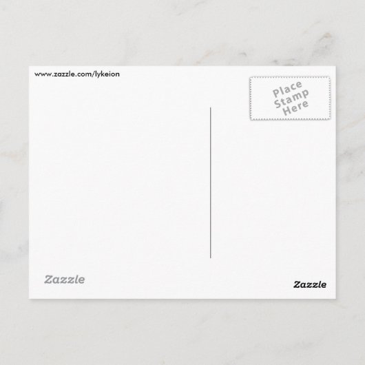 Lek van een rode roos onder de microscoop briefkaart (Achterkant)