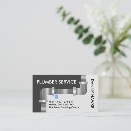 Lekdienst Loodleidingloodgieter Visitekaartje (Staand voorkant)