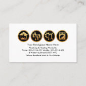 Lekdienst Loodleidingloodgieter Visitekaartje (Achterkant)