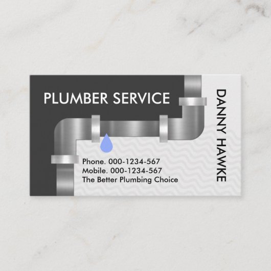 Lekdienst Loodleidingloodgieter Visitekaartje (Voorkant)