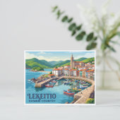 Lekeitio Spanje Briefkaart (Staand voorkant)