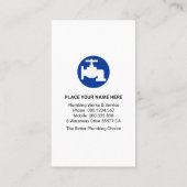 Lekende loodgieterleiding visitekaartje (Achterkant)