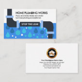 Lekken van de drinkwaterpomp visitekaartje (Voorkant / Achterkant)