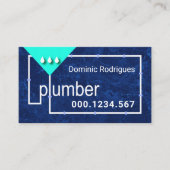 Lekkend water uit de loodgieterpijpleiding visitekaartje (Voorkant)