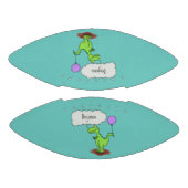 Lekkende groene, grappige drakendraak-cartoon american football (Panelen)