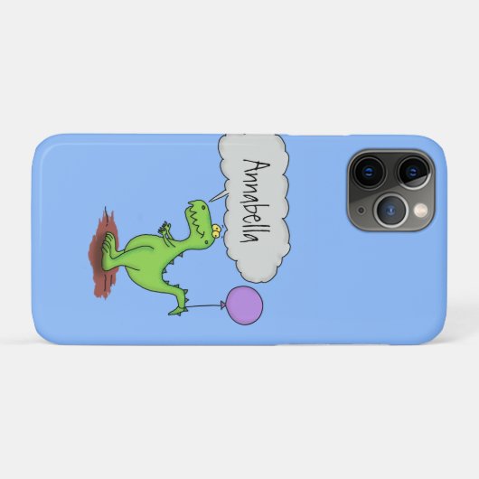 Lekkende groene, grappige drakendraak-cartoon Case-Mate iPhone case (Achterkant (horizontaal))