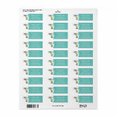 Lekkende groene, grappige drakendraak-cartoon etiket (Full Sheet)