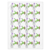 Lekkende groene, grappige drakendraak-cartoon tafelkleed (Voorkant)