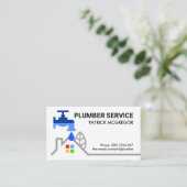 Lekkende kraan op thuissanitair visitekaartje (Staand voorkant)