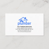 Lekkende kraan voor plug-pins visitekaartje (Achterkant)